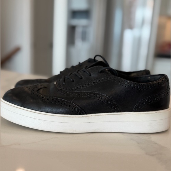 Clarks Other - Clarks Black Leather Platform Oxford Brogue Shoes Women’s 9